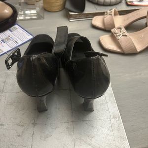 Franco Sarto heels black velvet worn once